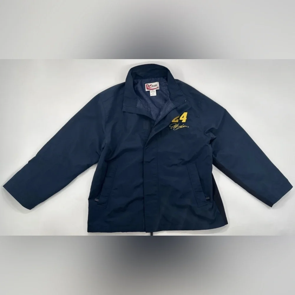Vintage Chase Jeff Gordon NASCAR Jacket Mens XL Nylon Dupont Windbreaker Racing
